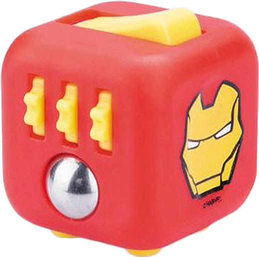 Zuru Original Fidget Cube Ironman - Fidget Cube Iron Man (709x709), Png Download