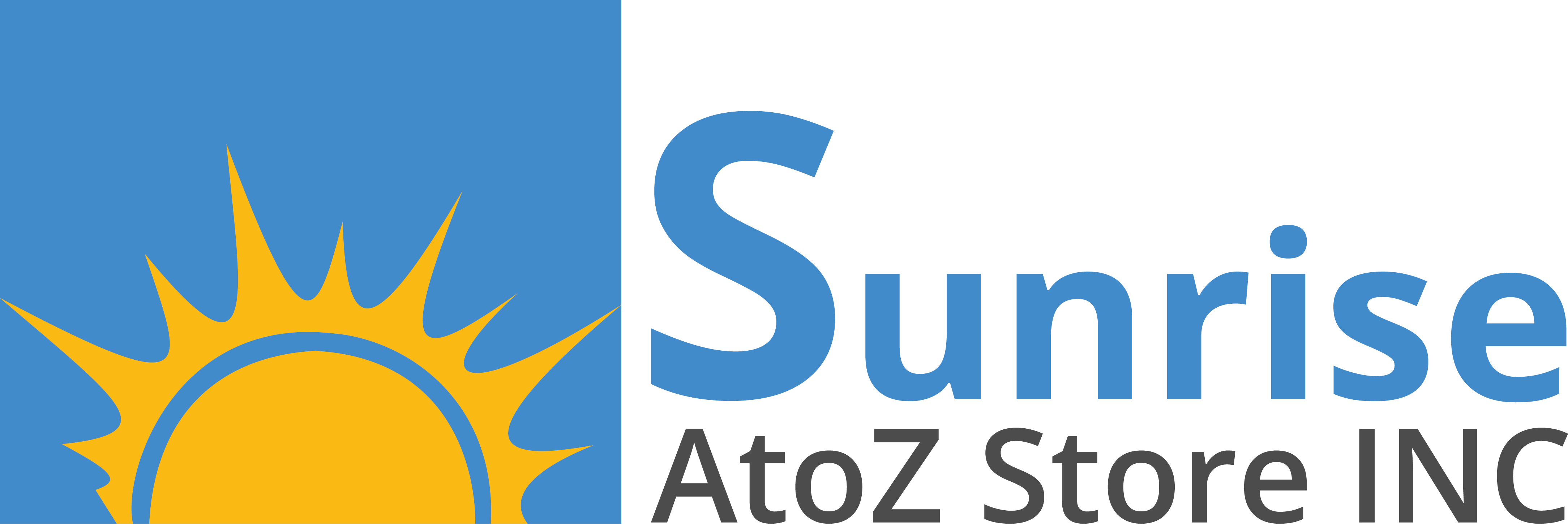 Sunrise A To Z Store Inc - Graphic Design (4338x1451), Png Download