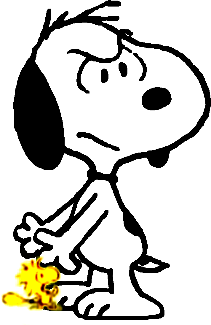 Don't You Dare Bother My Little Friend Peanuts Snoopy, - Snoopy Serious (712x1095), Png Download