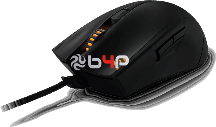 Strix Claw Dark Edition 45 Degree Side - Mouse (1024x699), Png Download