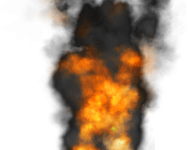 Drawn Smoke Flame - Blast Smoke Png (640x480), Png Download