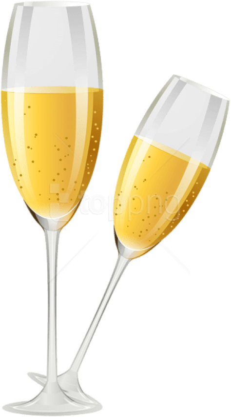 Champagne Glasses Transparent Png - Wine Glass (480x868), Png Download