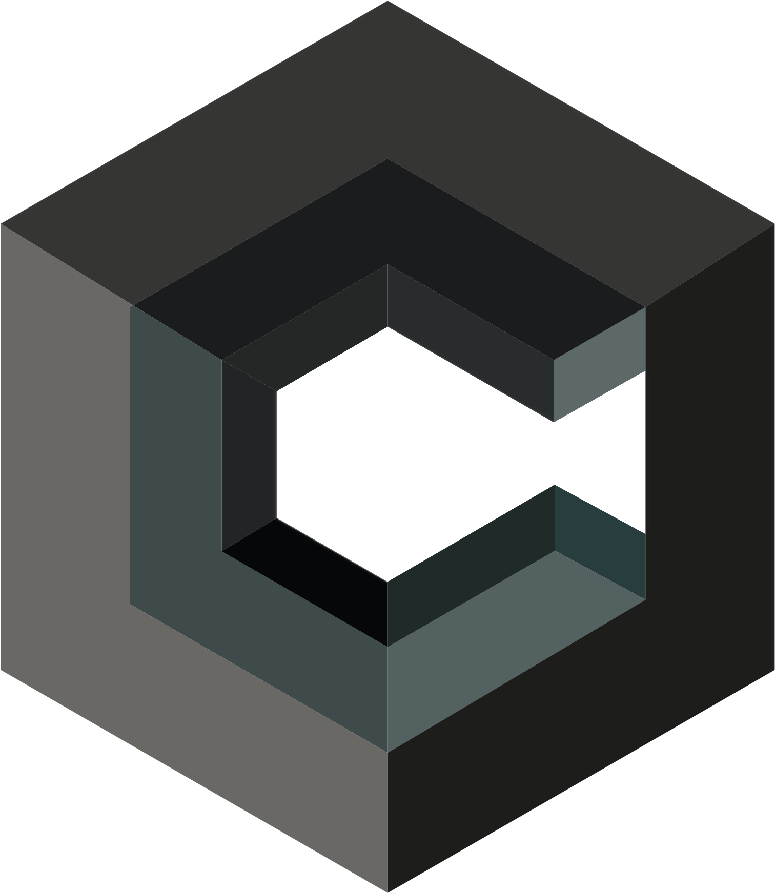 Geometric Logo C Cube - Illustration (2480x3508), Png Download