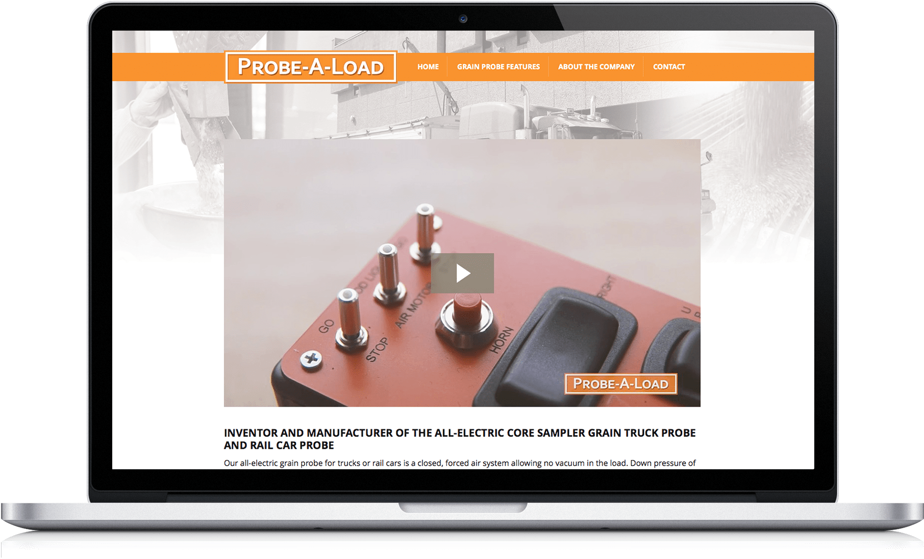 Industrial Web Design In Iowa For Desktop - Flat Panel Display (1920x1191), Png Download