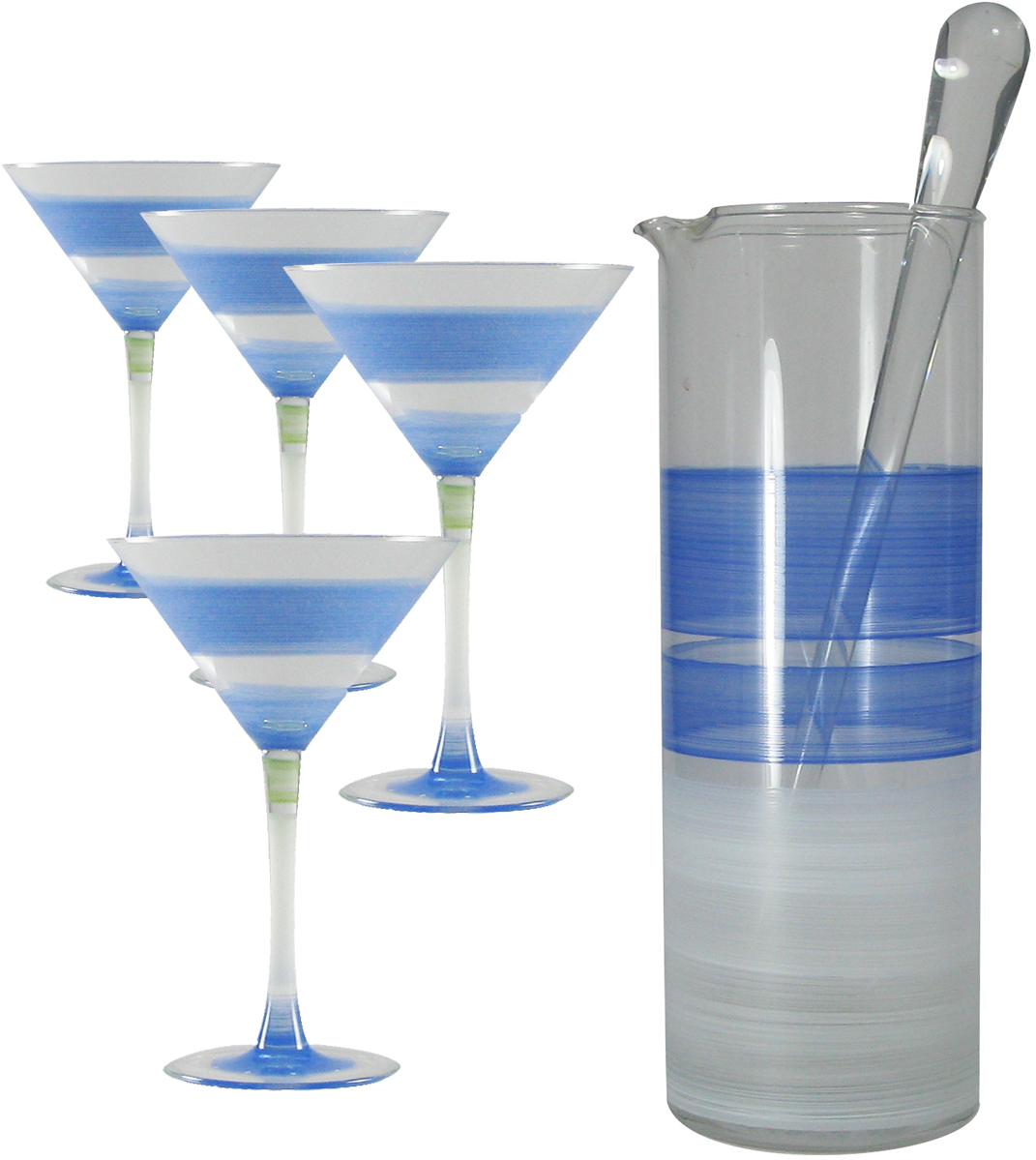 Cape Cod Cottage Blue Martini Bundle - Martini Glass (1200x1200), Png Download