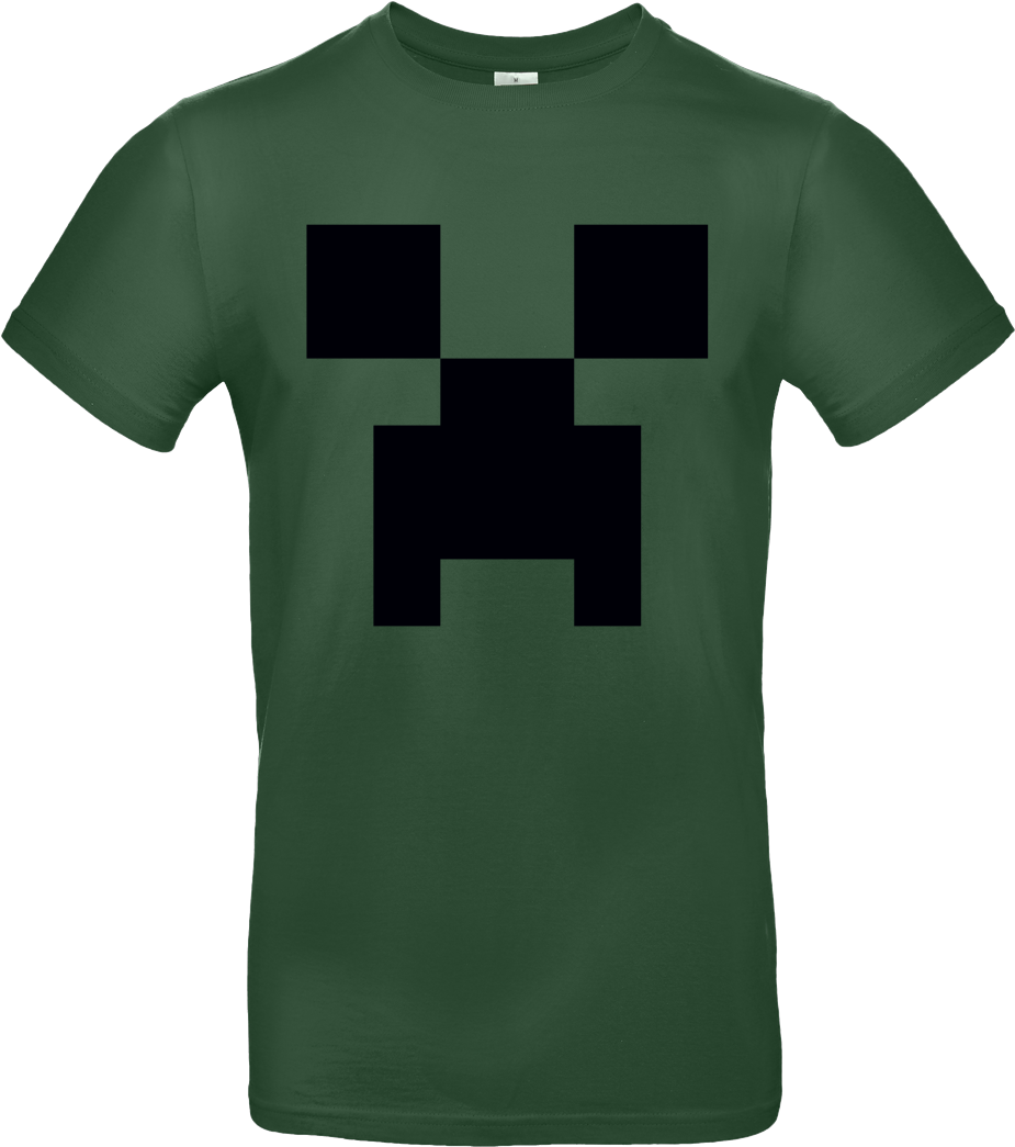 Creeper T-shirt B&c Exact - Minecraft Creeper (1044x1044), Png Download