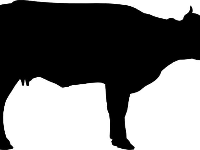 Cattle Clipart Nativity - Beef Meat Clipart Black And White (640x480), Png Download
