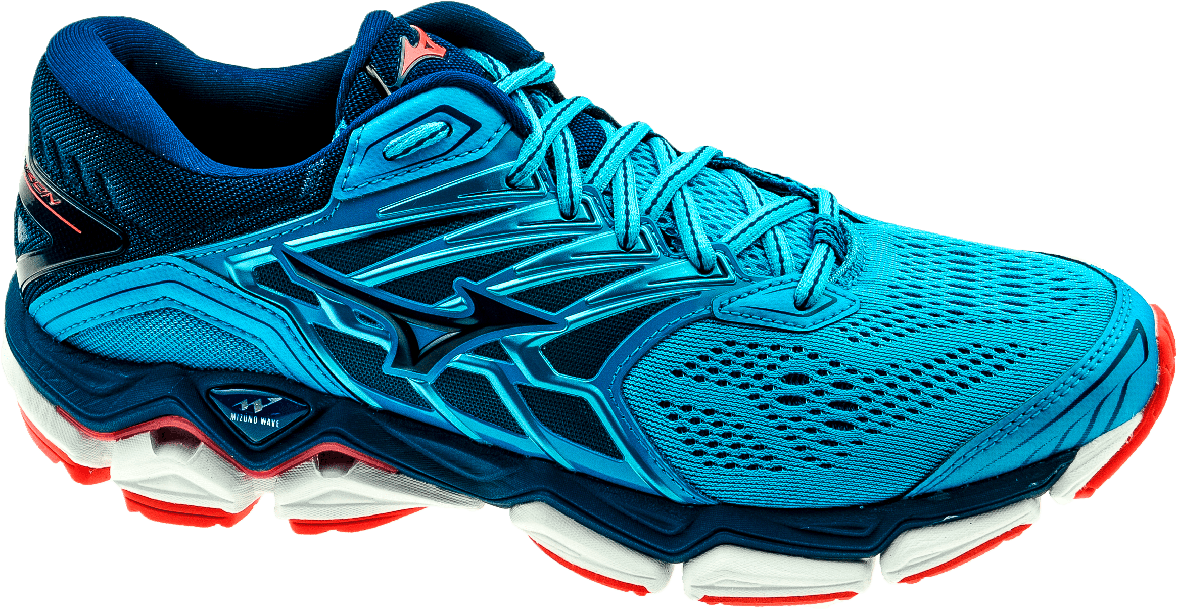 Mizuno Wave Horizon 2 Hawaiian Ocean/estate Blue/fiery - Mizuno Wave Sky 2 (2400x1350), Png Download