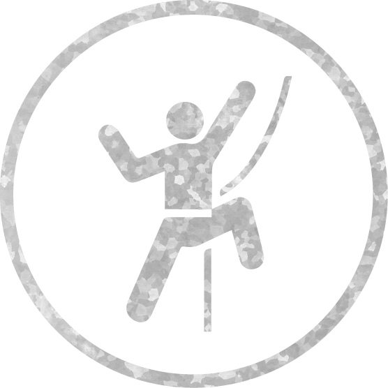 Outdoor Zip Line Adventure - Rock Climbing Clip Art (556x556), Png Download