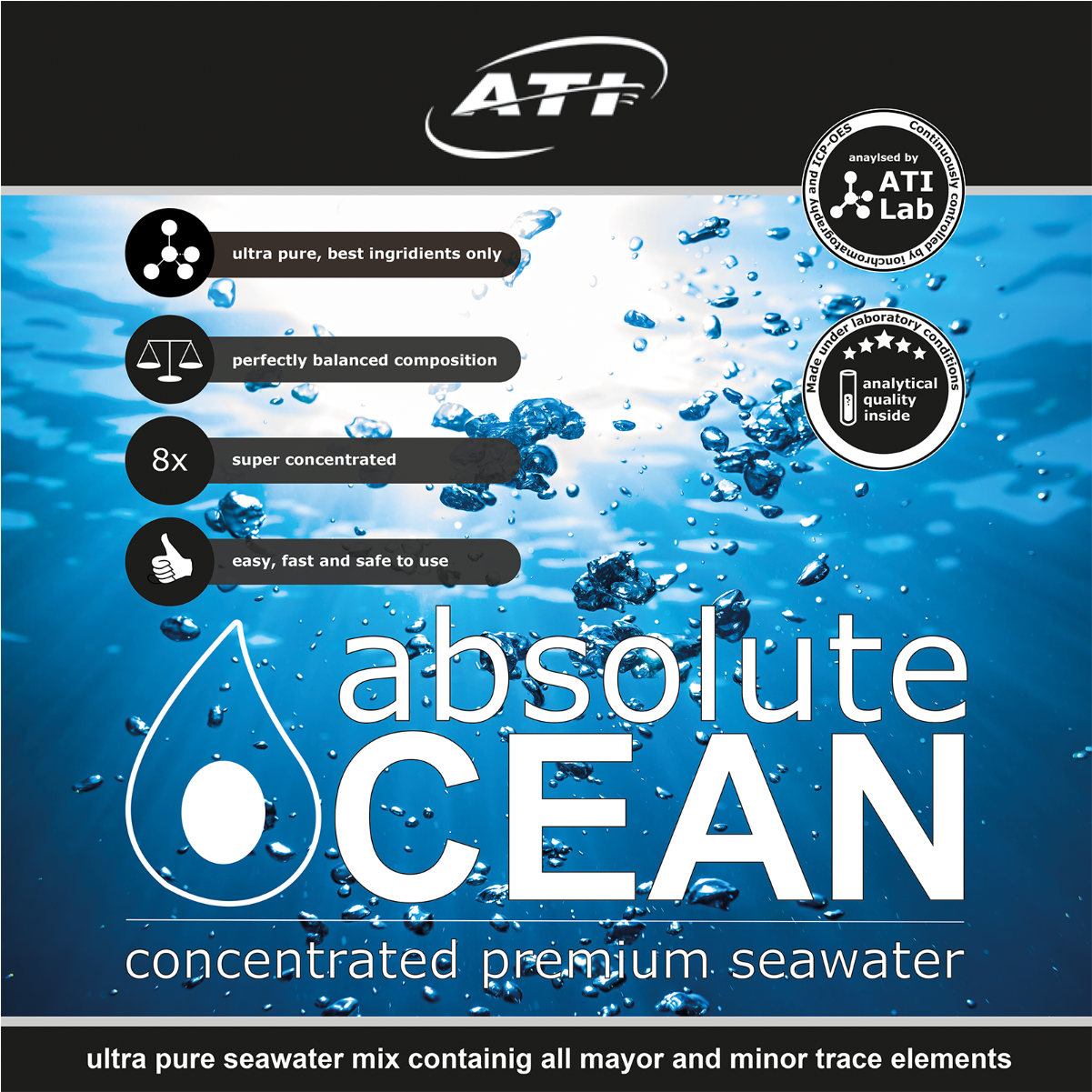 Absolute Ocean - Seawater (2500x1730), Png Download