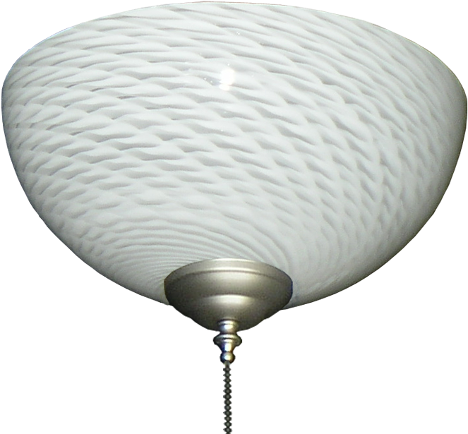 Picture Of 2261 Clear With White Swirl Hand-blown Specialty - Ceiling (950x700), Png Download