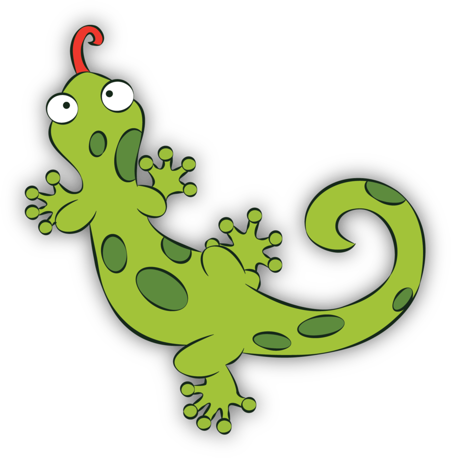 Abstract Lizard Drawing - Cute Lizard Png (900x916), Png Download