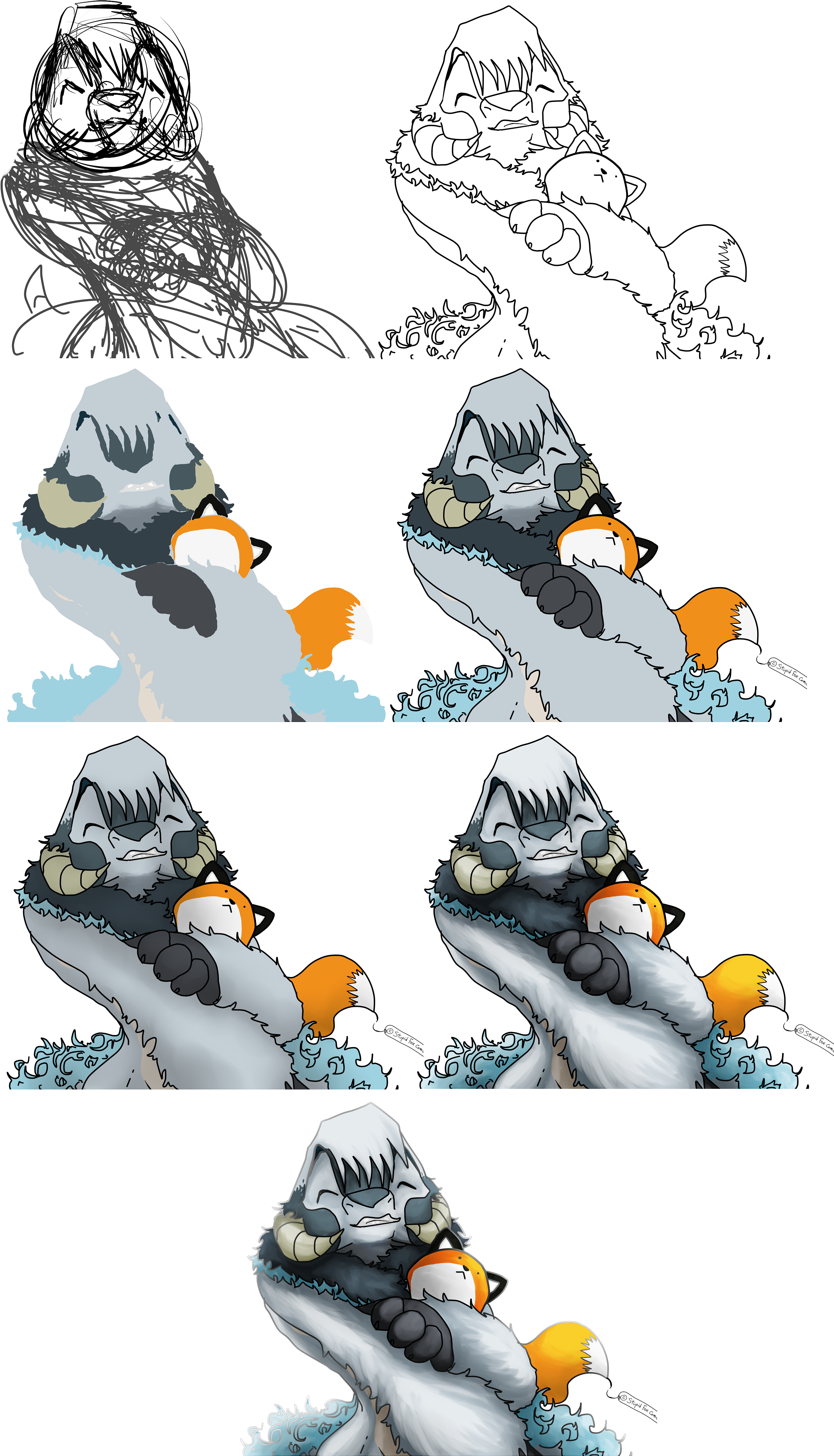 Ft Stupid Fox Comic - Illustration (2713x4715), Png Download