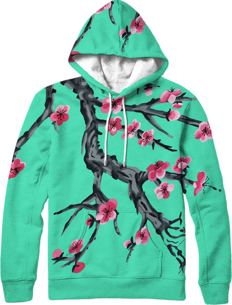 Full Bloom Hoodie $90 Vaporwave, Arizona Tea, Retro - Full Bloom Hoodie (781x1024), Png Download