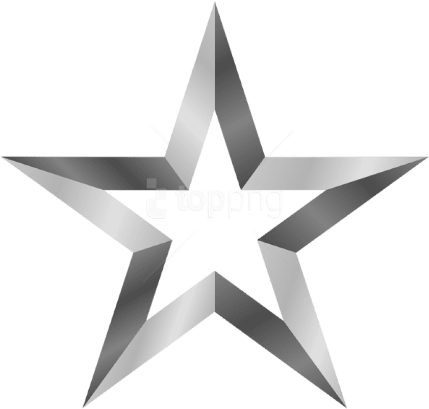 Free Png Download Silver Star Clipart Png Photo Png - Clear Background Star Png (850x809), Png Download
