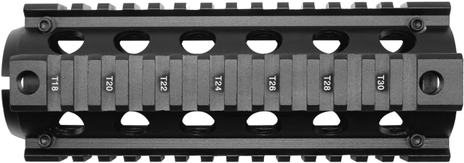Ar -15 / M4 Quad Rail - Mil Spec M4 Quad Rail (800x800), Png Download