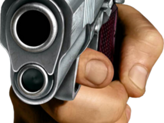 Download Drawn Gun Hand Holding - Hand With Gun Png | Transparent PNG