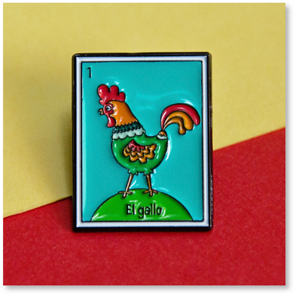 Rooster Lil' Pin - Rooster (1080x1080), Png Download