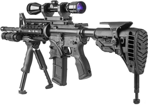 Quick View - Precision Rifle Stocks Ar 15 (765x450), Png Download