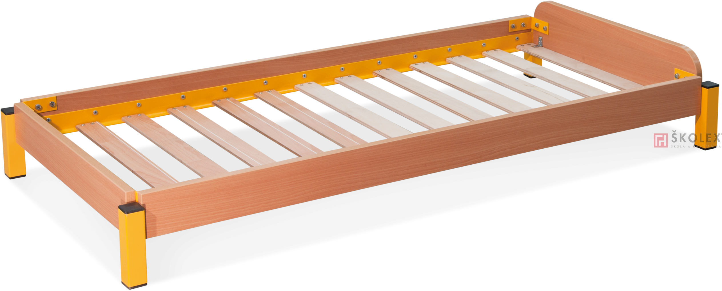 Bed Nemo - Bed Frame (2768x1121), Png Download