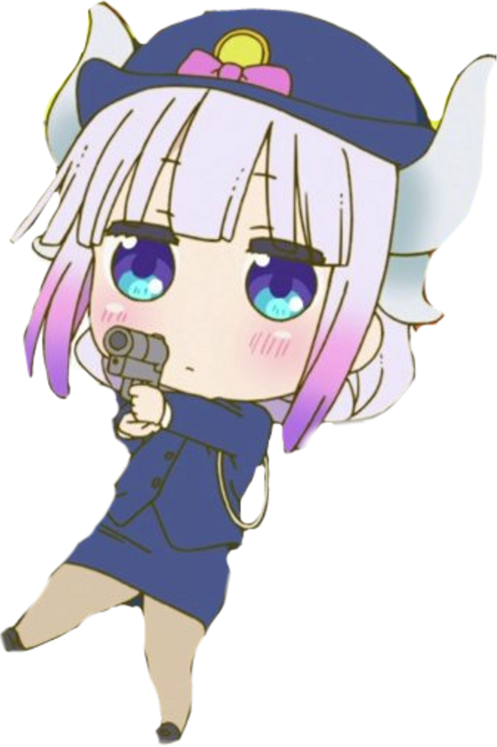 #anime #manga #mkdm #dragon Maid #dragon Loli #loli - Loli Police (1024x1539), Png Download