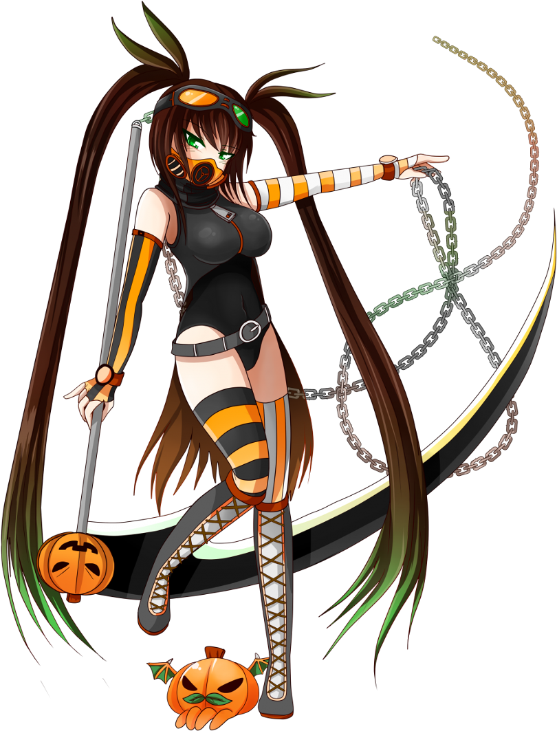 Toxic Scythe Ripper - Scythe Ripper Gacha World (1024x1084), Png Download