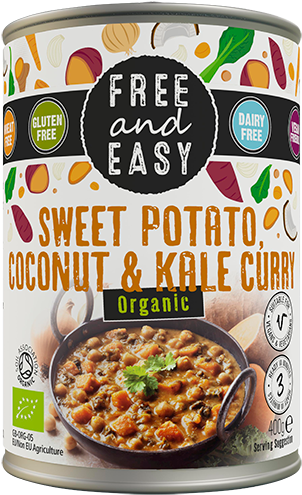 Organic Sweet Potato Kale & Chickpea Curry - Gumbo (595x600), Png Download