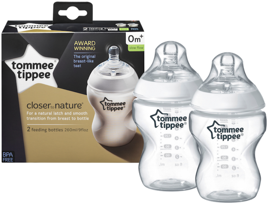 Tommee Tippee Closer To Nature - Tommee Tippee Bottles 260ml (1000x1000), Png Download