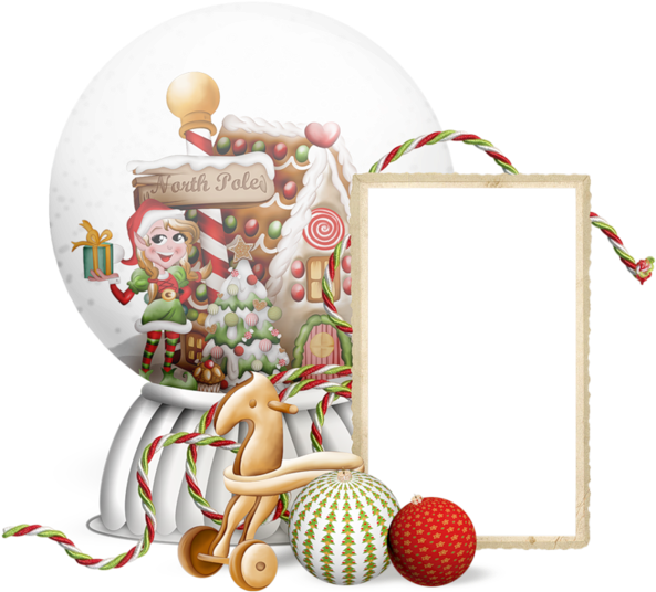 Christmas Border, Christmas Frames, Xmas, Borders And - Christmas Snow Globe Frame Png (600x543), Png Download