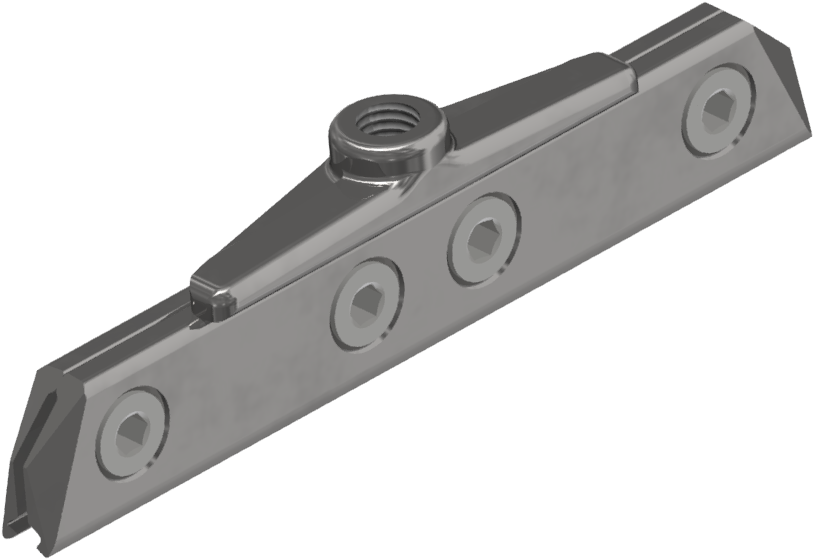 Clamp Short With Thread M16, For Grooved Contact Wire - Rifle (932x667), Png Download