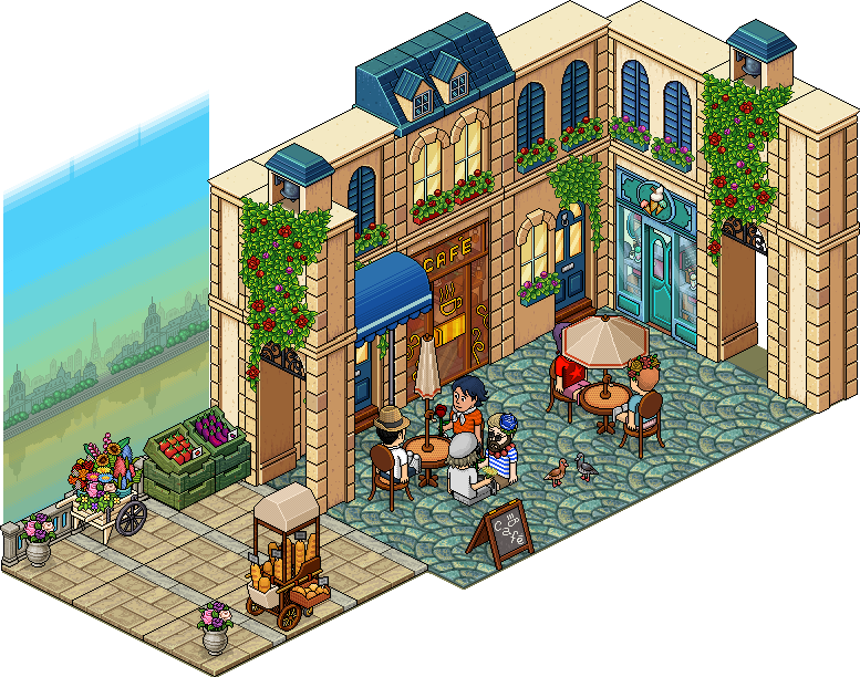 Paris - Habbo Exchange In Paris Bundle (777x612), Png Download