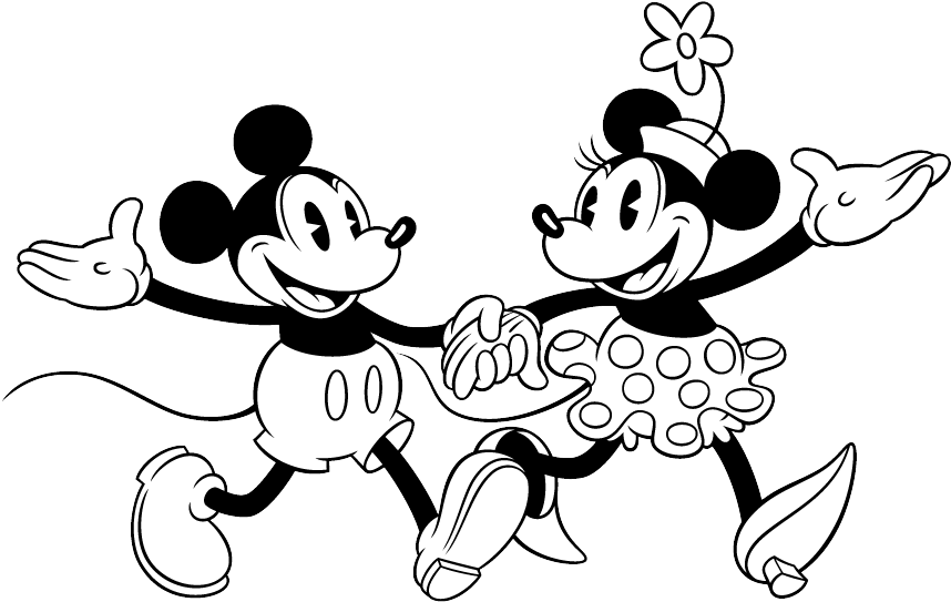 The Adventures Of Mickey And Minnie A Blog About The - Mickey And Minnie Hands (867x670), Png Download