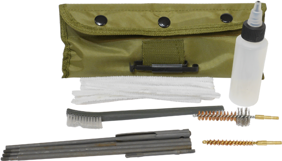 Picture Of Ar15/m16 Military Gun Cleaning Kit W/ Pouch - Rifle (600x600), Png Download