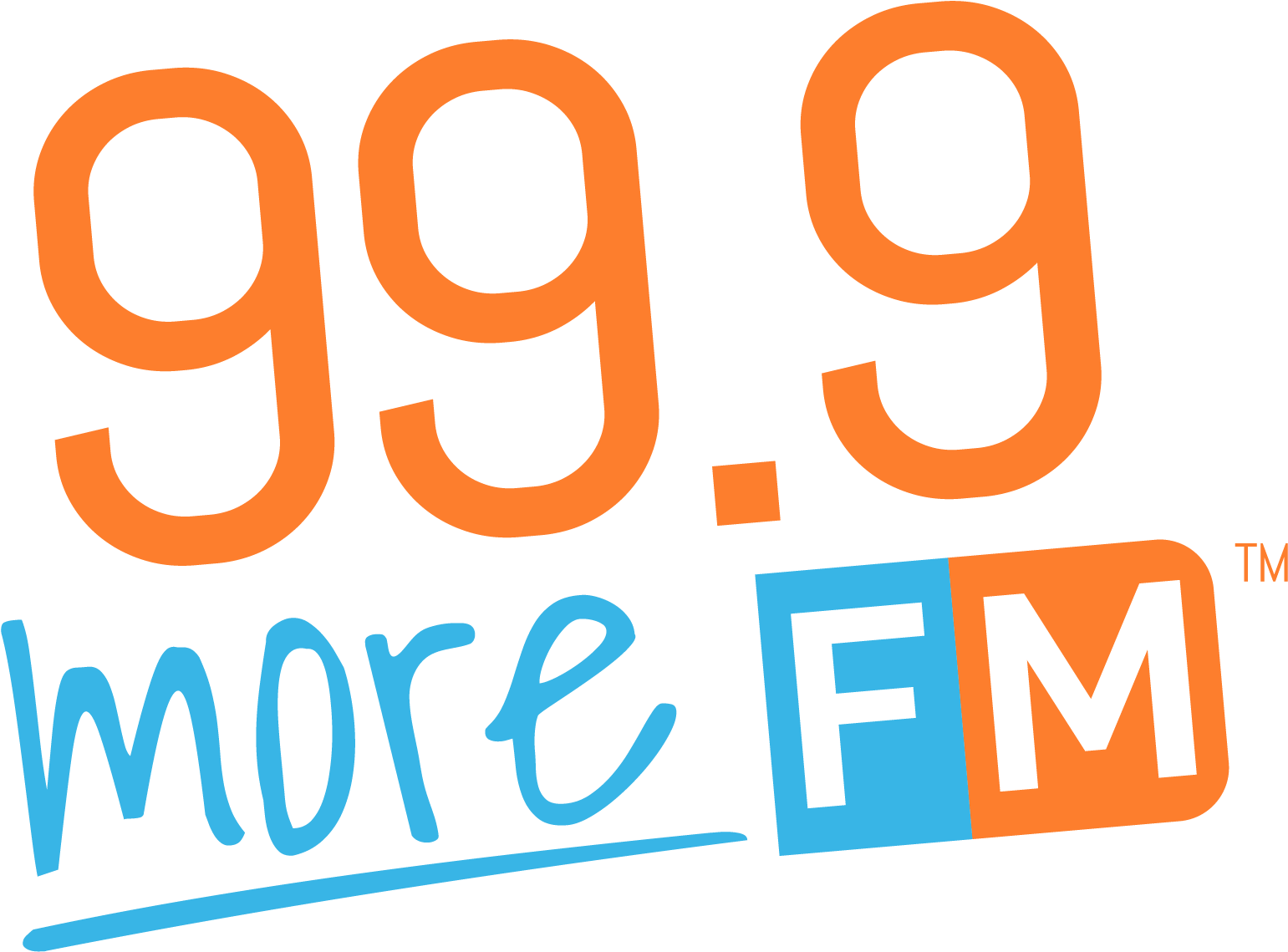 999morefm Logo - Graphic Design (2258x1679), Png Download