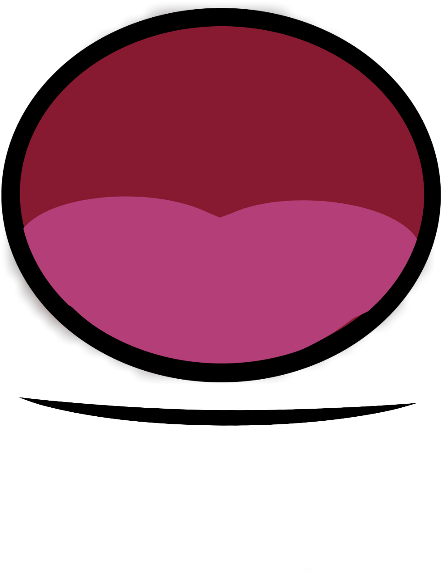 #freetoedit #mouth #chibi #surprised #cartoon (1024x1024), Png Download