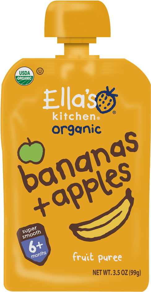 Pear Peas Broccoli - Ella's Kitchen (533x1000), Png Download