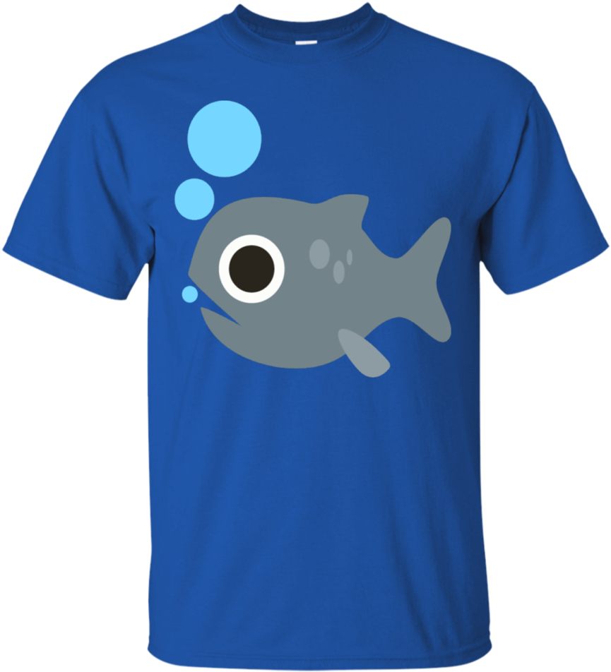 Fish Blowing Bubbles Emoji T-shirt - Agent Orange Shirt (960x960), Png Download