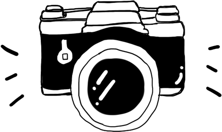 #emoji #camera #blackandwhite #freetoedit #귀여운 #可愛い - Camera Cartoon (1024x1024), Png Download