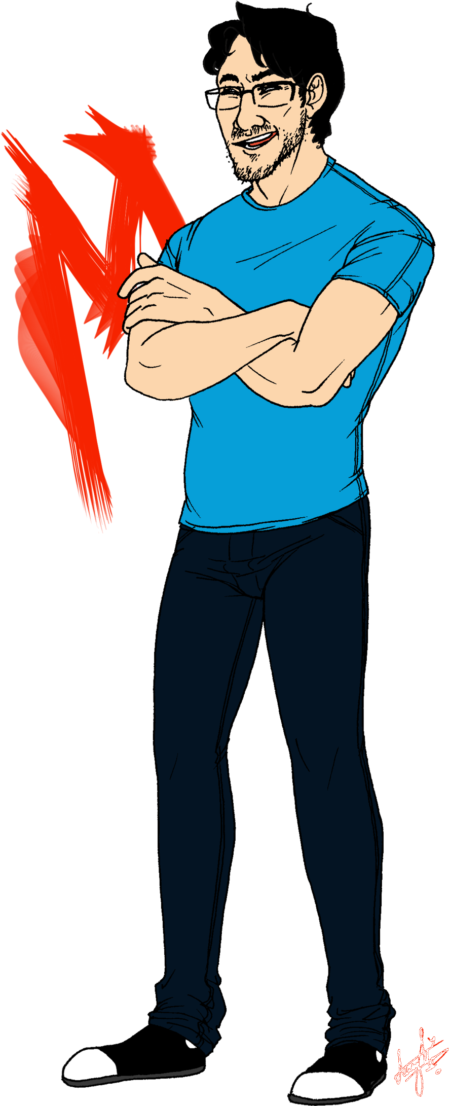 Markiplier - Standing (1024x2432), Png Download