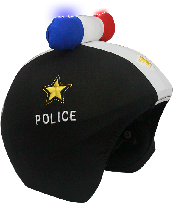 Led Police - Fundas Para Casco Esqui (1000x1000), Png Download