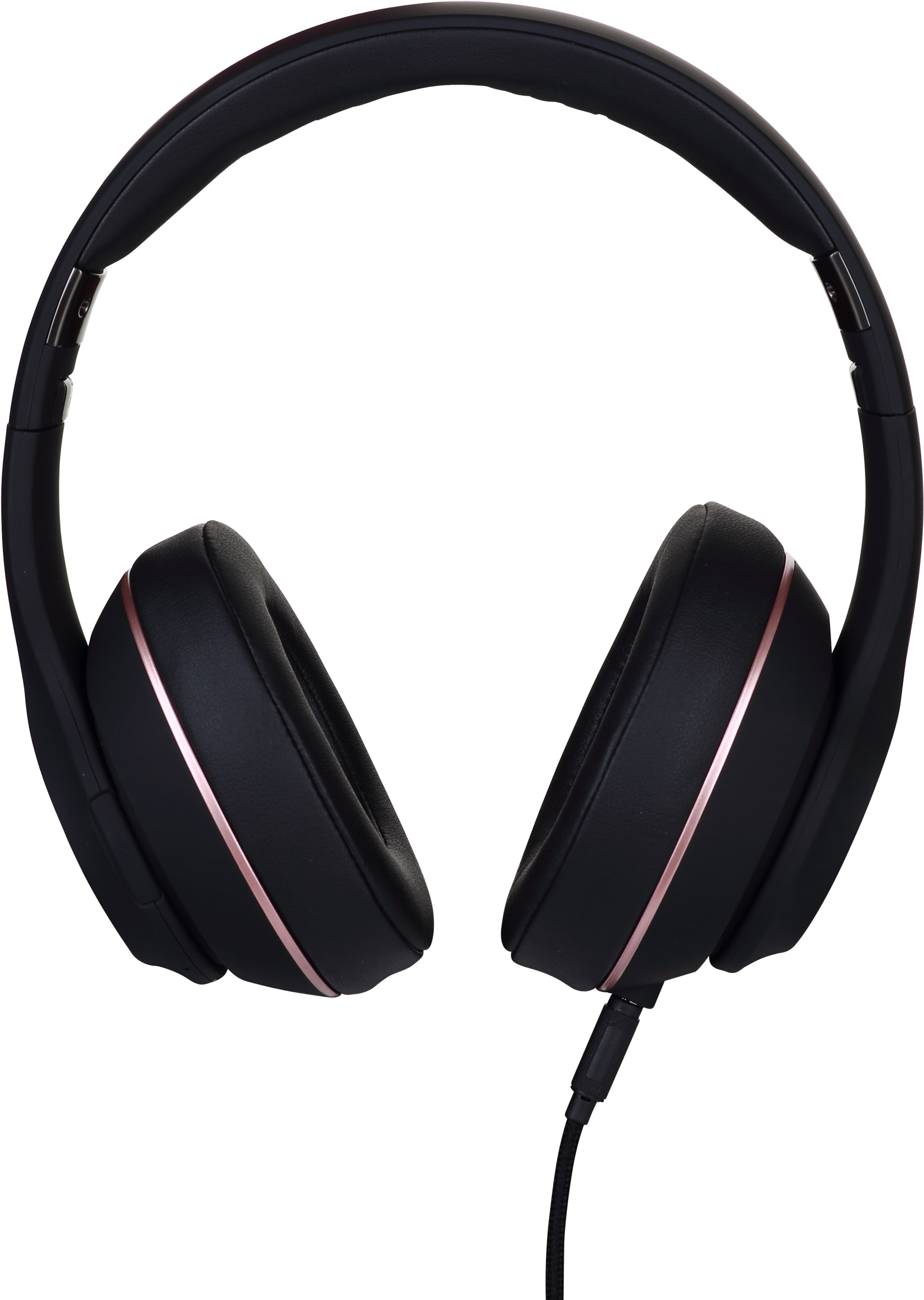 Boom By Miiego Black-rose Front With Cable - Headphones (2793x3000), Png Download