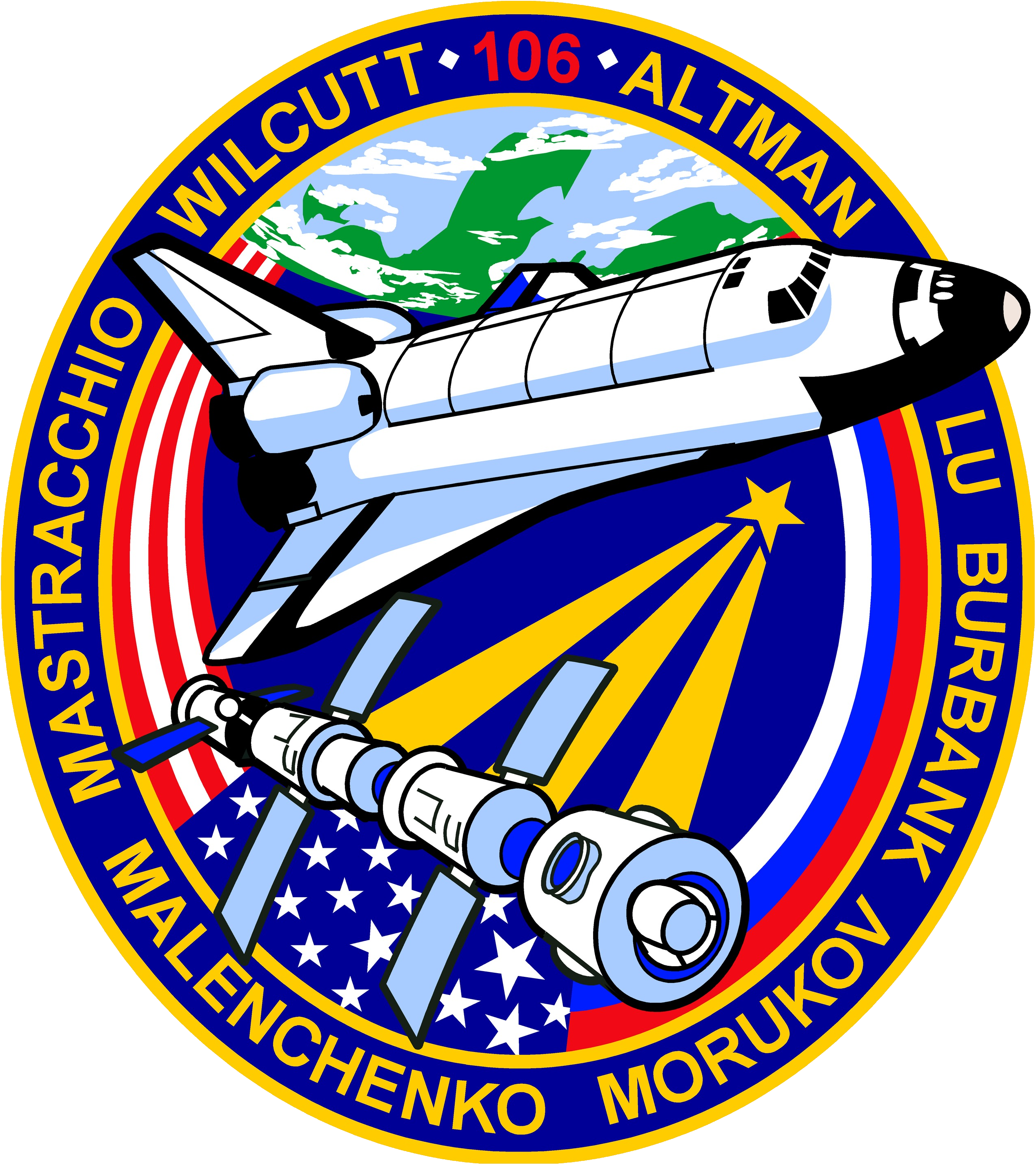 Sts 106 Patch - Sts 106 (2538x2854), Png Download