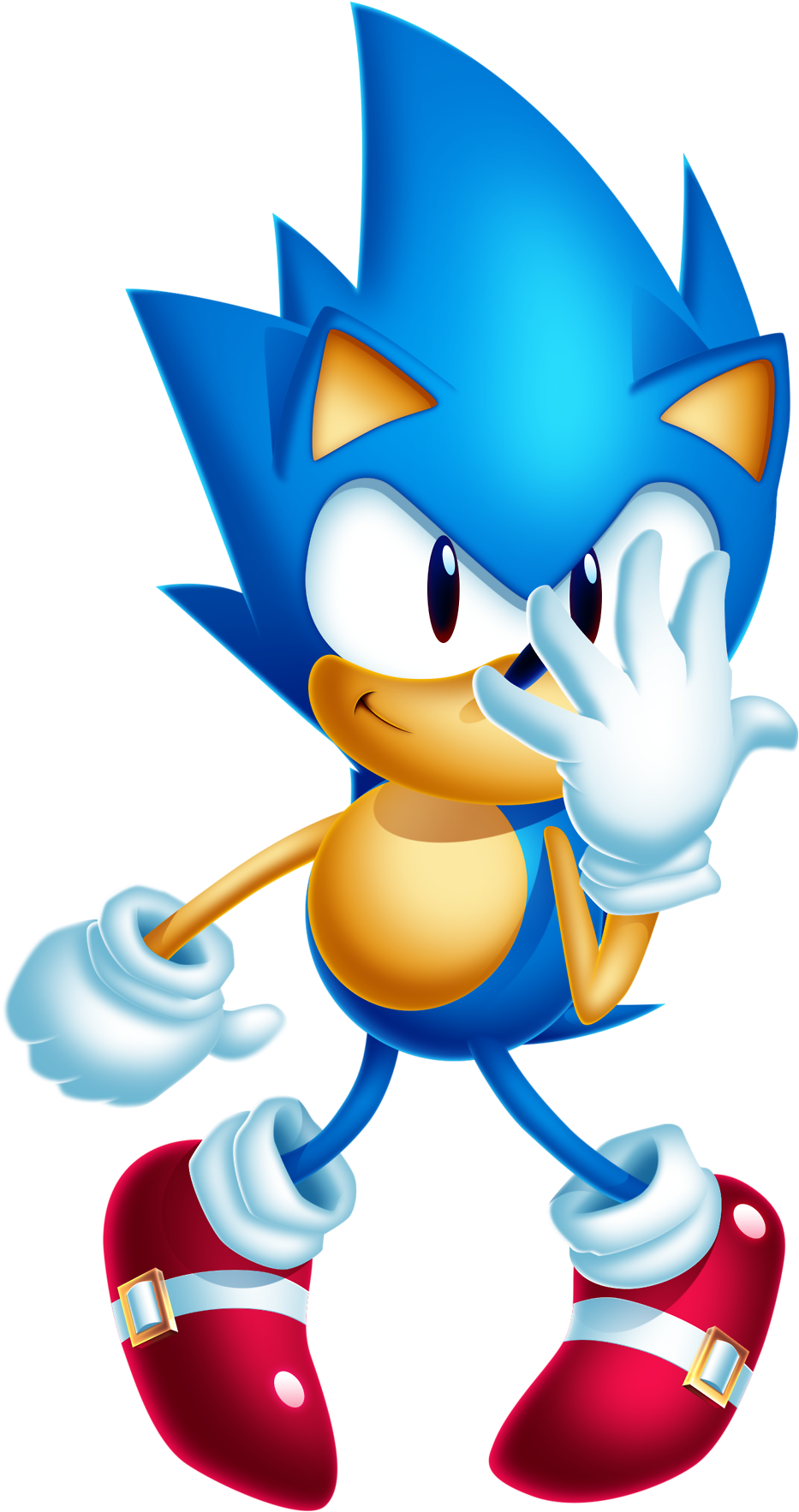 I Would Post Links To My Social Media And Such, But - Sonic The Hedgehog Poses (1028x1920), Png Download