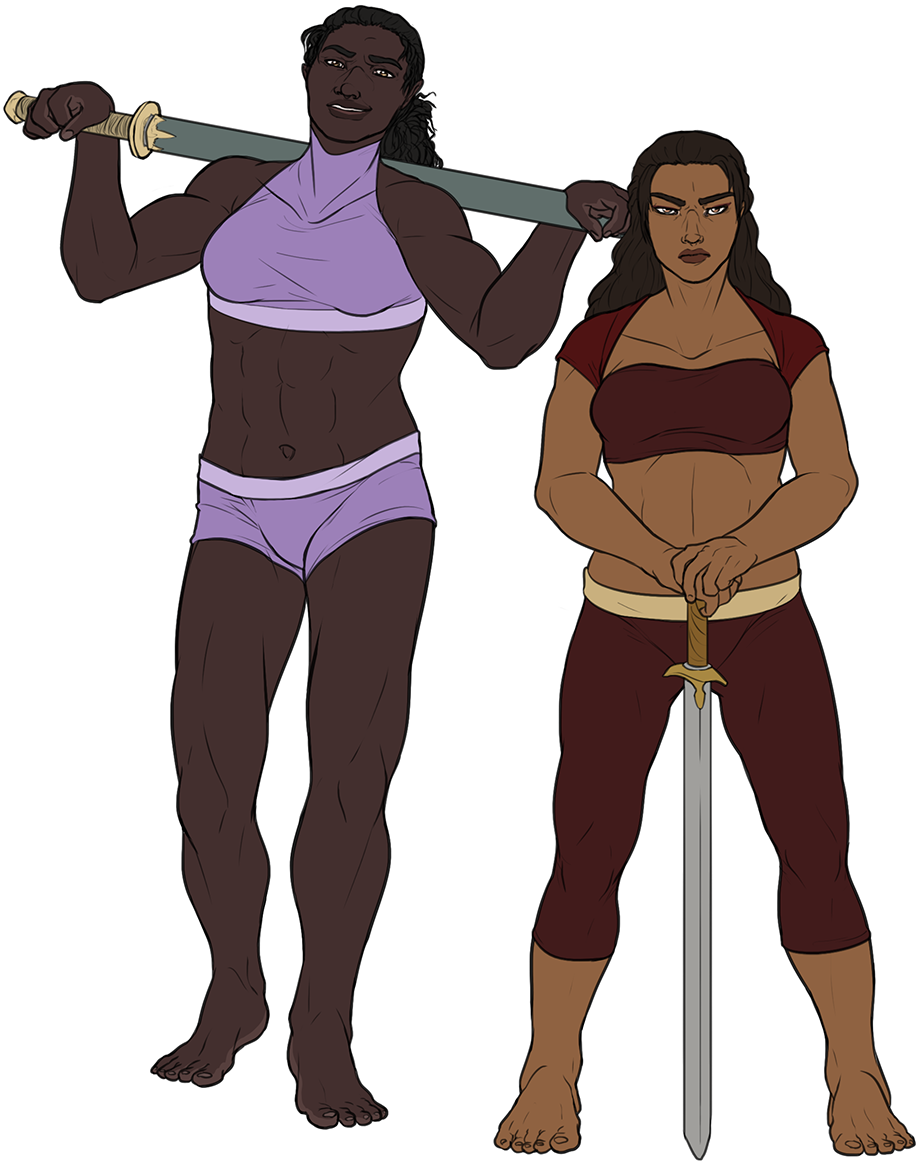 I Was Just Really Set On Drawing Some Cut™ Women - Cartoon (987x1200), Png Download