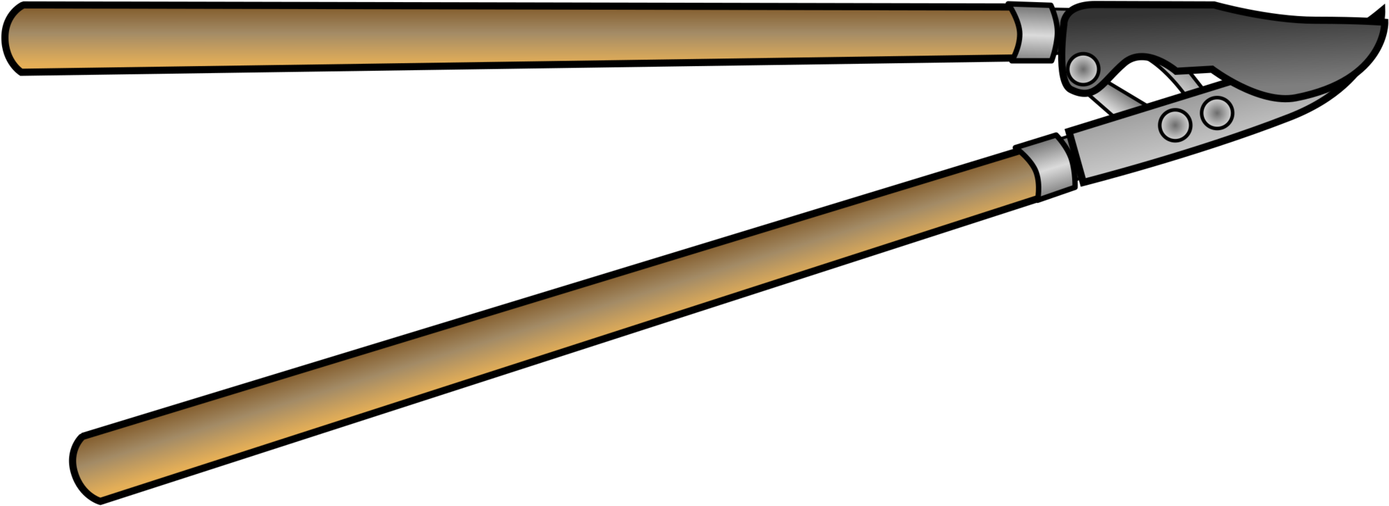 Hedge Trimmer Garden Tool Garden Tool Loppers - Clip Art Loppers (2009x750), Png Download