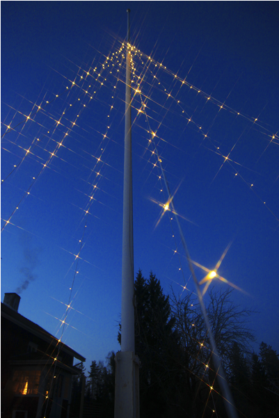 Flagpole Lights Flagpole-tree - Street Light (600x600), Png Download