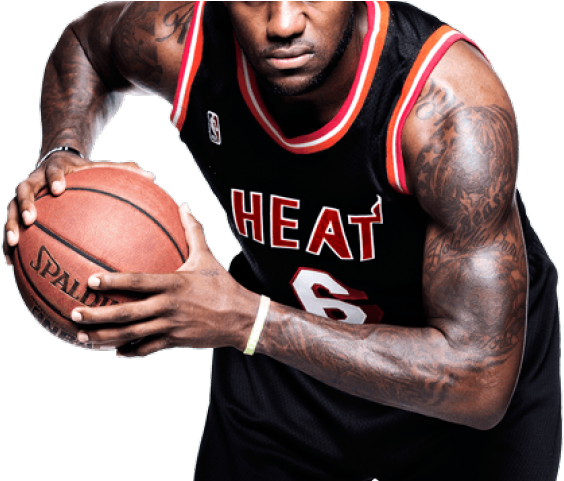 Lebron James Clipart Png - Miami Heat Old Jersey (640x480), Png Download