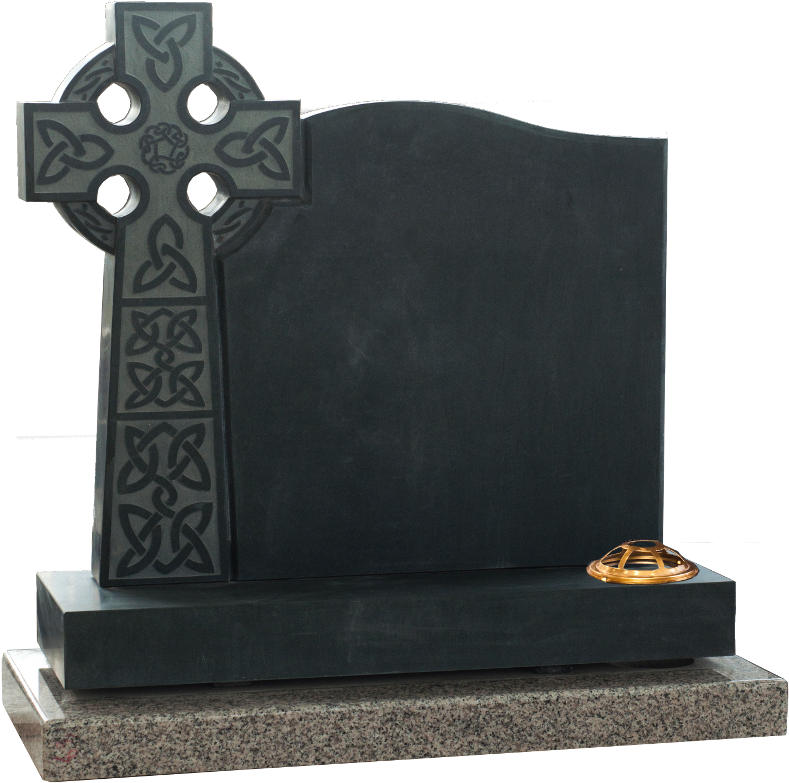 063-01 Celtic Cross - Headstone (799x800), Png Download