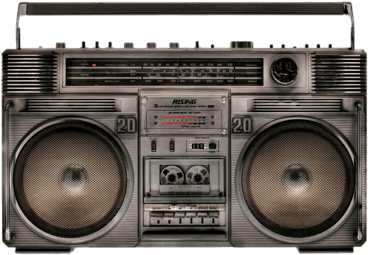 Objects - 80s Boombox (850x577), Png Download