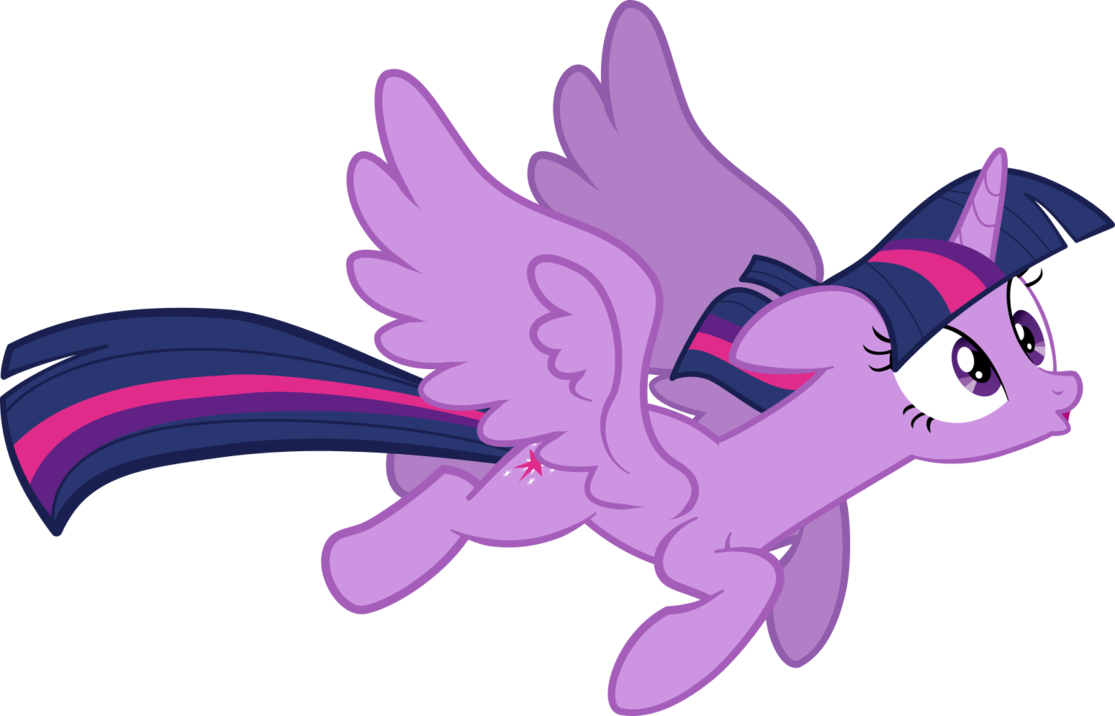 Love My Little Pony This Morning On The Voice Of Twilight - Animated Twilight Sparkle Flying (1115x716), Png Download